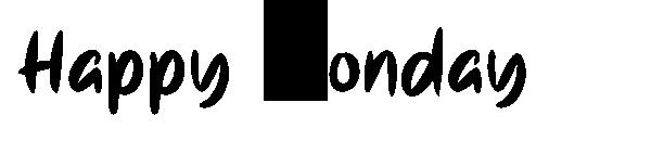 Happy Monday字体