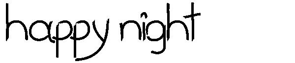 happy night字体