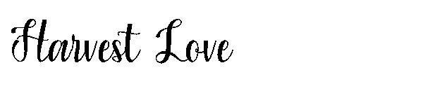 Harvest Love字体