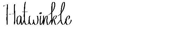 Hatwinkle字体