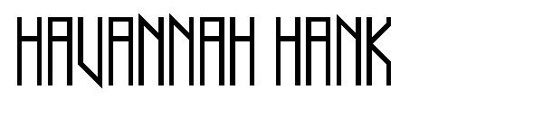 Havannah Hank字体