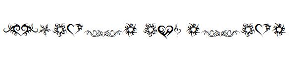 Hearts and Stars字体