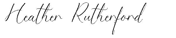 Heather Rutherford字体