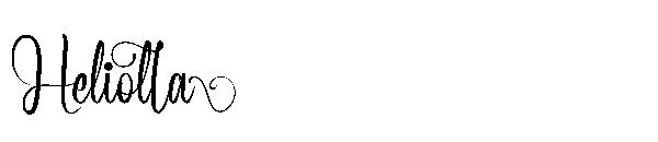 Heliolla字体