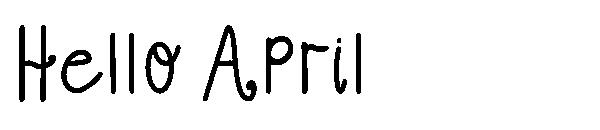 Hello April字体