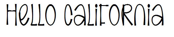 Hello California字体
