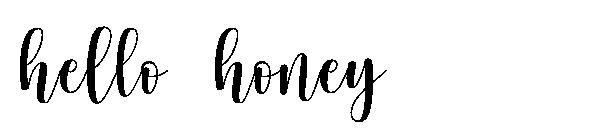 hello honey字体