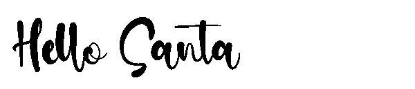 Hello Santa字体