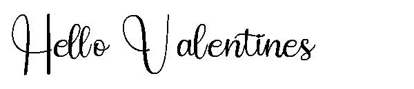 Hello Valentines字体