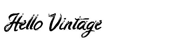 Hello Vintage字体