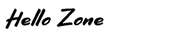 Hello Zone字体