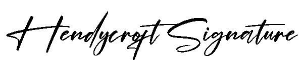 Hendycroft Signature字体