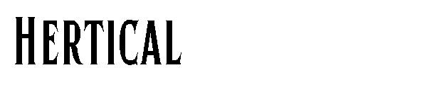 Hertical字体
