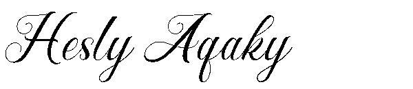 Hesty Aqaky字体