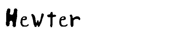 Hewter字体