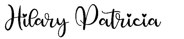 Hilary Patricia字体