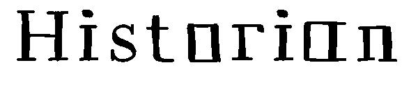 Historian字体