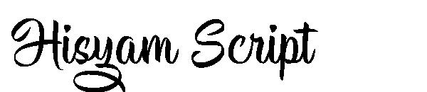 Hisyam Script字体