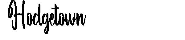 Hodgetown字体