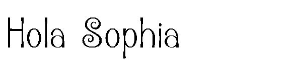 Hola Sophia字体