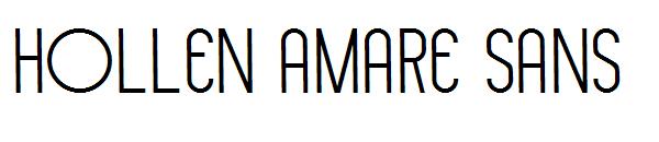 Hollen amare sans字体