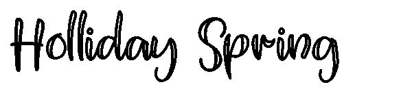 Holliday Spring字体