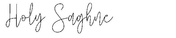 Holy Saghne字体
