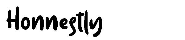 Honnestly字体