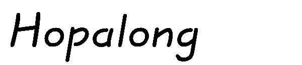 Hopalong字体