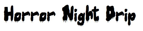 Horror Night Drip字体