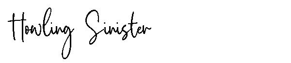 Howling Sinister字体
