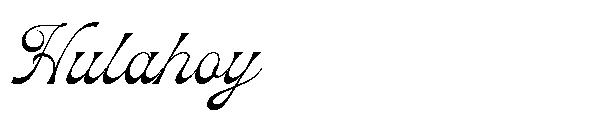 Hulahoy字体