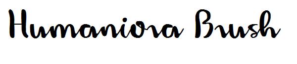 Humaniora Brush字体