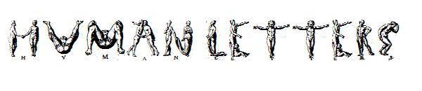 Human letters字体