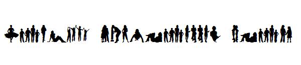 Human Silhouettes Four字体