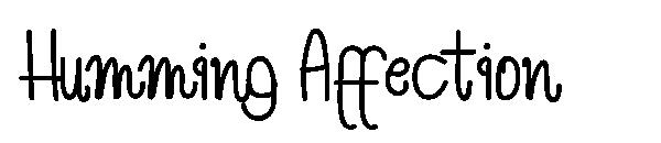 Humming Affection字体
