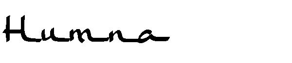Humna字体