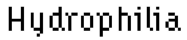 Hydrophilia字体
