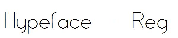 Hypeface - Reg字体