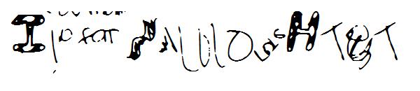 IdiotWasHere字体