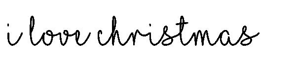 I Love Christmas字体