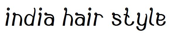 india hair style字体