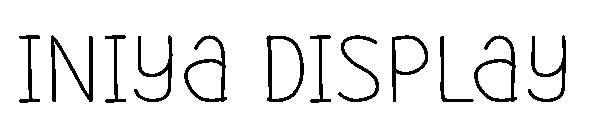 Iniya Display字体