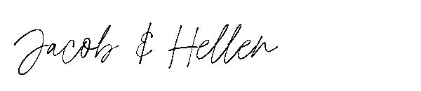 Jacob & Hellen字体