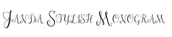 Janda Stylish Monogram字体