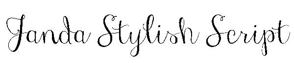 Janda Stylish Script字体