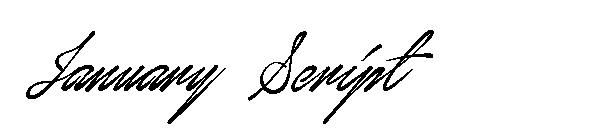 January Script字体