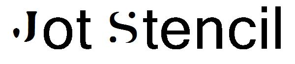 Jot Stencil字体