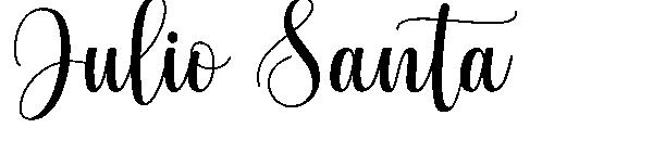 Julio Santa字体
