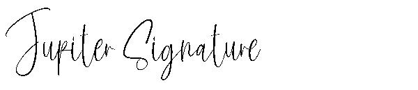 Jupiter Signature字体